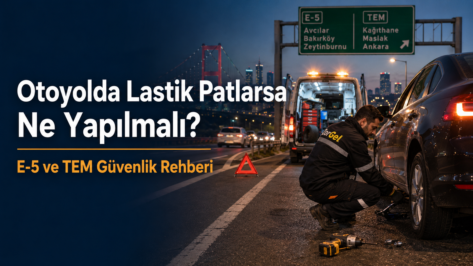Otoyolda Lastik Patlarsa Ne Yapılmalı? E-5 ve TEM Güvenlik Rehberi